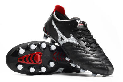 Mizuno Morelia Neo 3 Pro FG Low-Tops Soccer Cleats - Black/White/Red