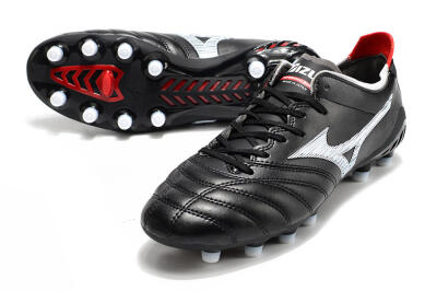 Mizuno Morelia Neo 3 Pro FG Low-Tops Soccer Cleats - Black/White/Red