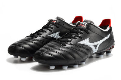 Mizuno Morelia Neo 3 Pro FG Low-Tops Soccer Cleats - Black/White/Red
