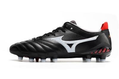 Mizuno Morelia Neo 3 Pro FG Low-Tops Soccer Cleats - Black/White/Red