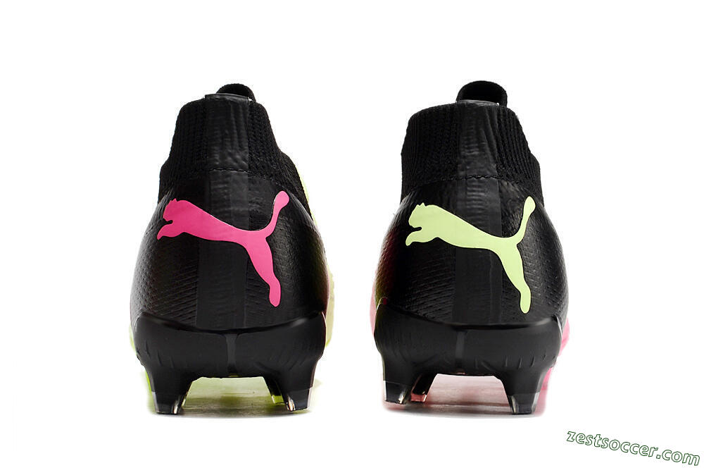 Puma Ultra Ultimate FG Low-Tops Soccer Cleats - Green/Pink/Black 5
