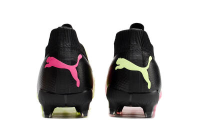 Puma Ultra Ultimate FG Low-Tops Soccer Cleats - Green/Pink/Black