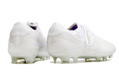 Nike Tiempo Legend 10 Elite FG Low-Tops Soccer Cleats - White/Purple