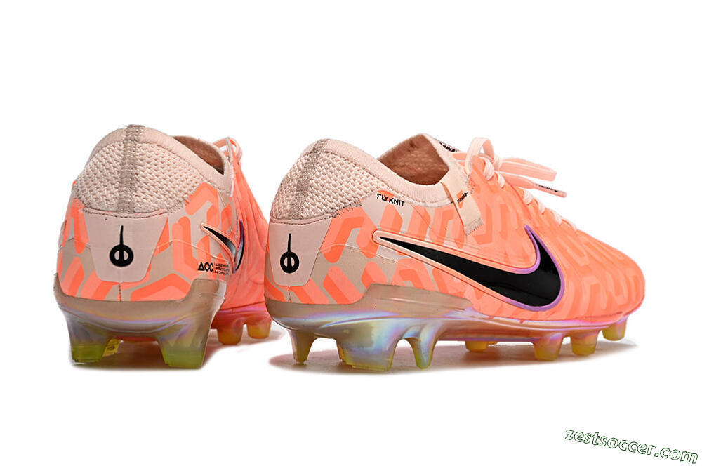 Nike Tiempo Legend 10 Elite FG Low-Tops Soccer Cleats - Pink/Black 6