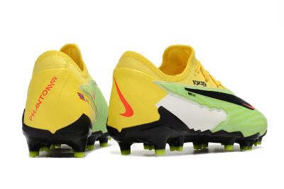 Nike Phantom GX Academy FG Low-Tops Soccer Cleats - Green/Black/White/Yellow