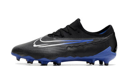 Nike Phantom GX Academy FG Low-Tops Soccer Cleats - Black/White/Blue