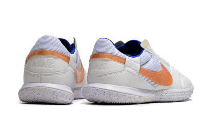Nike Street Gato IC Low-Tops Soccer Shoes - White/Pink/Blue