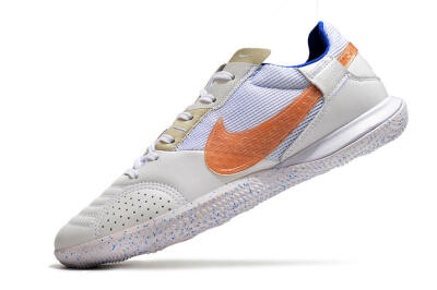 Nike Street Gato IC Low-Tops Soccer Shoes - White/Pink/Blue
