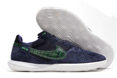 Nike Street Gato IC Low-Tops Soccer Shoes - Blue/Black/Green