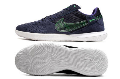 Nike Street Gato IC Low-Tops Soccer Shoes - Blue/Black/Green