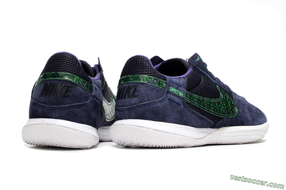 Nike Street Gato IC Low-Tops Soccer Shoes - Blue/Black/Green 6