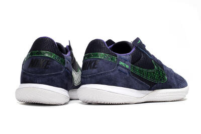 Nike Street Gato IC Low-Tops Soccer Shoes - Blue/Black/Green