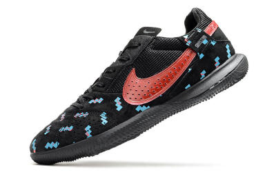 Nike Street Gato IC Low-Tops Soccer Shoes - Black/Blue/Red