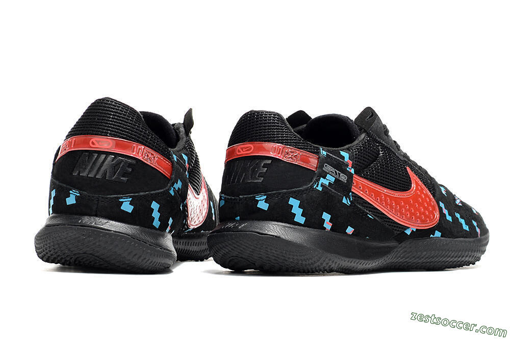 Nike Street Gato IC Low-Tops Soccer Shoes - Black/Blue/Red 6