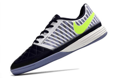 Nike Lunar Gato 2 IC Low-Tops Soccer Shoes - Blue/White/Green