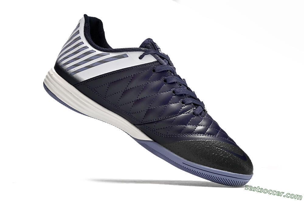 Nike Lunar Gato 2 IC Low-Tops Soccer Shoes - Blue/White/Green 4
