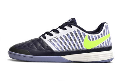 Nike Lunar Gato 2 IC Low-Tops Soccer Shoes - Blue/White/Green