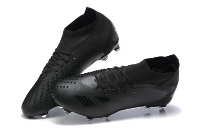 Adidas Predator Accuracy+ FG High-Tops Soccer Cleats - Black/Black