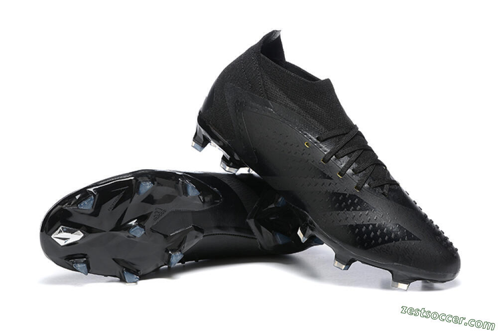 Adidas Predator Accuracy+ FG High-Tops Soccer Cleats - Black/Black 4