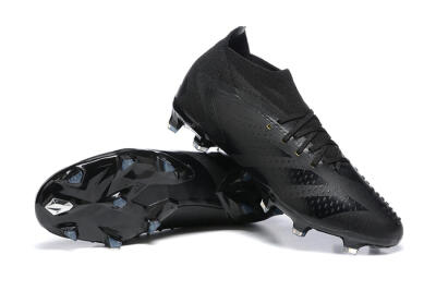 Adidas Predator Accuracy+ FG High-Tops Soccer Cleats - Black/Black