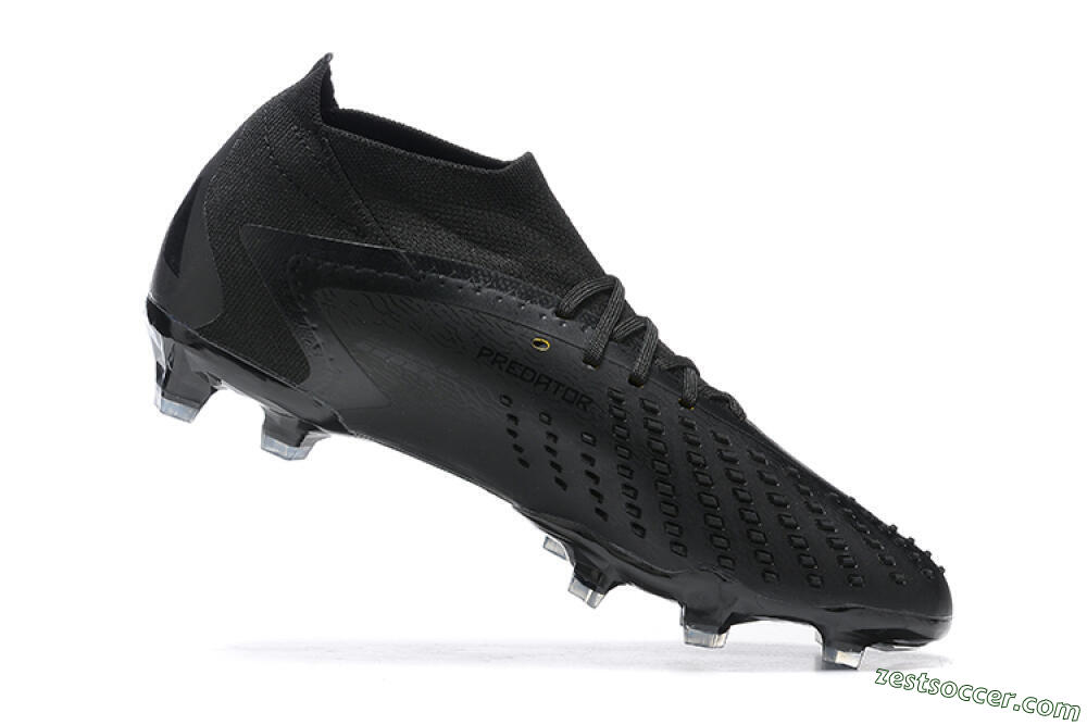Adidas Predator Accuracy+ FG High-Tops Soccer Cleats - Black/Black 6
