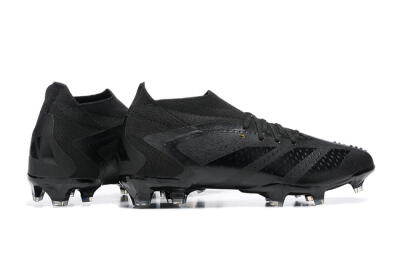 Adidas Predator Accuracy+ FG High-Tops Soccer Cleats - Black/Black