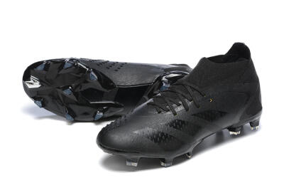 Adidas Predator Accuracy+ FG High-Tops Soccer Cleats - Black/Black