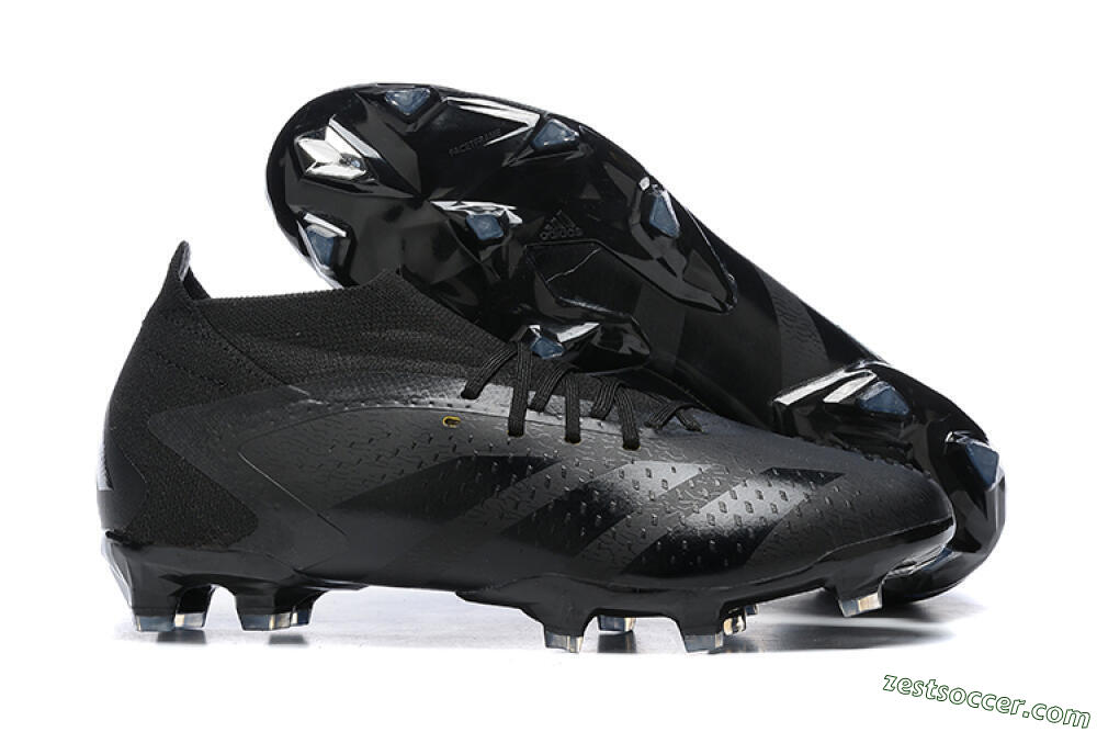 Adidas Predator Accuracy+ FG High-Tops Soccer Cleats - Black/Black 0