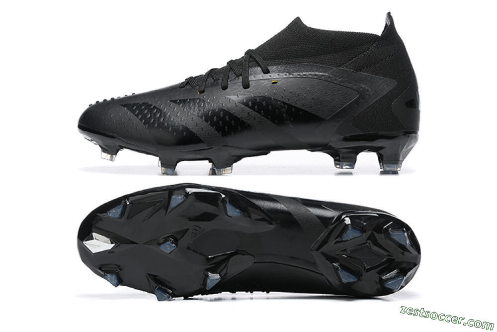 Adidas Predator Accuracy+ FG High-Tops Soccer Cleats - Black/Black 1