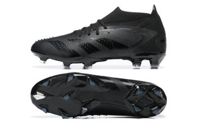 Adidas Predator Accuracy+ FG High-Tops Soccer Cleats - Black/Black