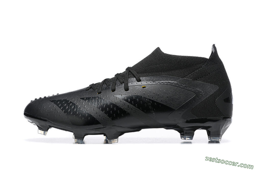 Adidas Predator Accuracy+ FG High-Tops Soccer Cleats - Black/Black 2