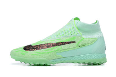 Nike Phantom GX Elite DF Link TF High-Tops Soccer Shoes - Green/Black/Brown