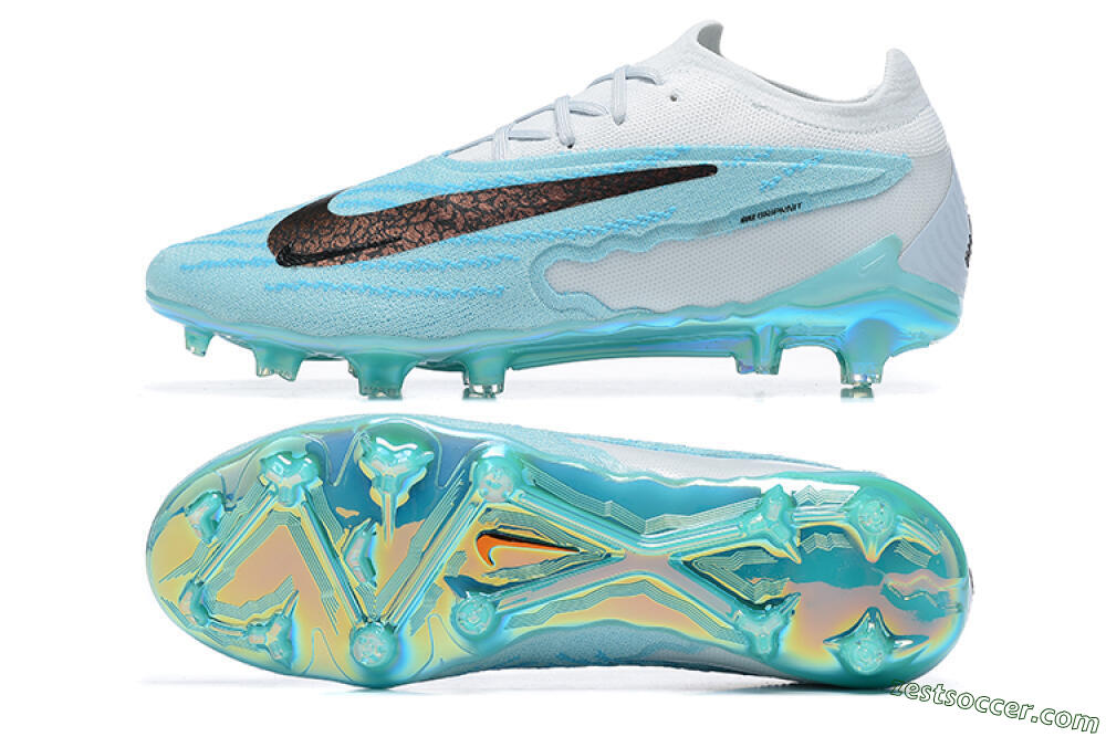 Nike Phantom GX Elite FG Low-Tops Soccer Cleats - Blue/Black/White 1