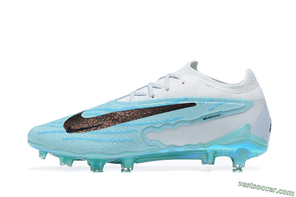 Nike Phantom GX Elite FG Low-Tops Soccer Cleats - Blue/Black/White 2