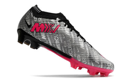 Nike Air Zoom Mercurial Vapor 15 Elite FG Low-Tops Soccer Cleats - Silver/Pink/Black