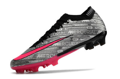 Nike Air Zoom Mercurial Vapor 15 Elite FG Low-Tops Soccer Cleats - Silver/Pink/Black