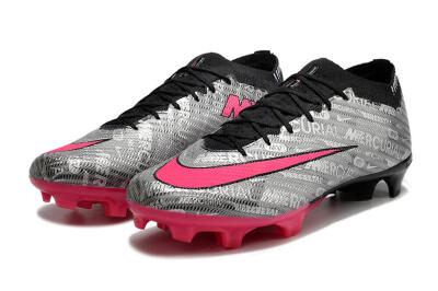 Nike Air Zoom Mercurial Vapor 15 Elite FG Low-Tops Soccer Cleats - Silver/Pink/Black