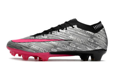 Nike Air Zoom Mercurial Vapor 15 Elite FG Low-Tops Soccer Cleats - Silver/Pink/Black