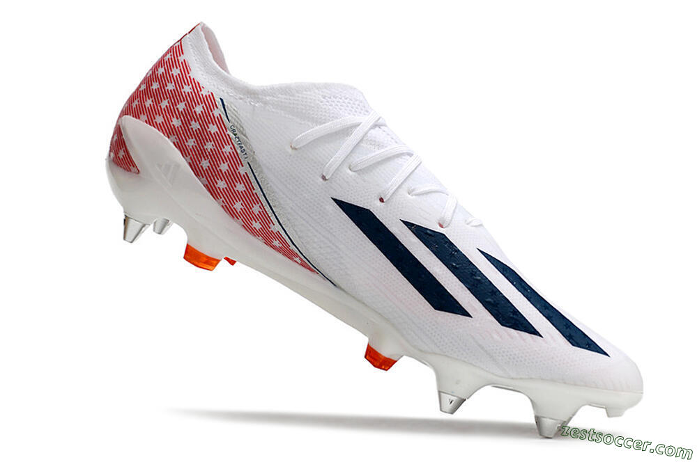 Adidas X Speedportal.1 SG Low-Tops Soccer Cleats - White/Black/Red 4