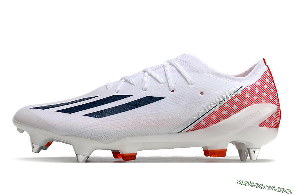 Adidas X Speedportal.1 SG Low-Tops Soccer Cleats - White/Black/Red 2