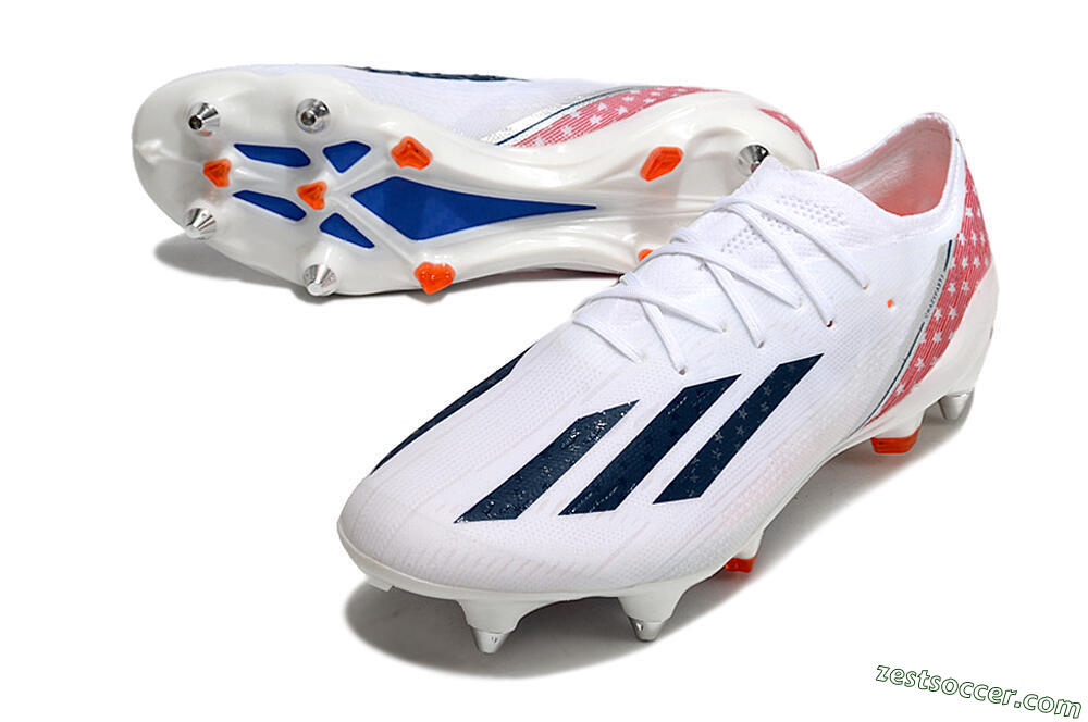 Adidas X Speedportal.1 SG Low-Tops Soccer Cleats - White/Black/Red 3