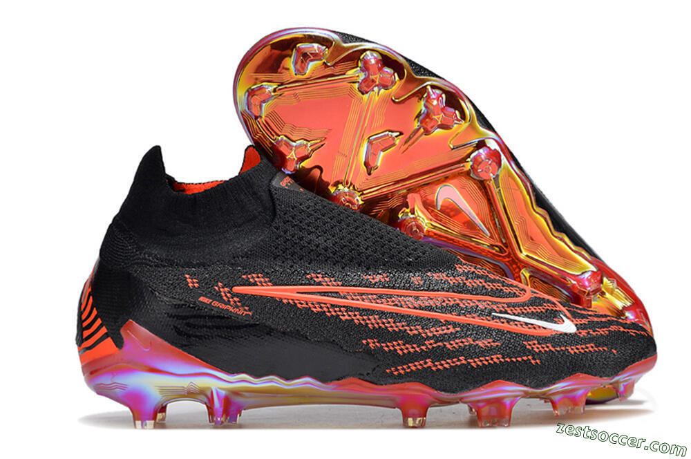 Nike Phantom GX Elite DF Link FG High-Tops Soccer Cleats - Black/Red/White 0