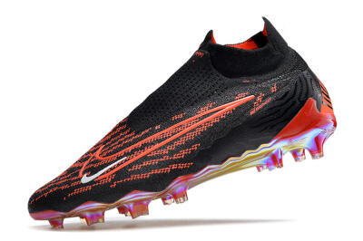 Nike Phantom GX Elite DF Link FG High-Tops Soccer Cleats - Black/Red/White