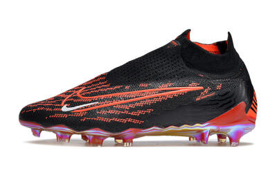 Nike Phantom GX Elite DF Link FG High-Tops Soccer Cleats - Black/Red/White