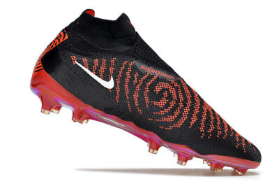 Nike Phantom GX Elite DF Link FG High-Tops Soccer Cleats - Black/Red/White