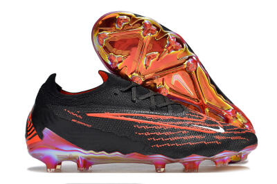 Nike Phantom GX Elite FG Low-Tops Soccer Cleats - Black/Red/White