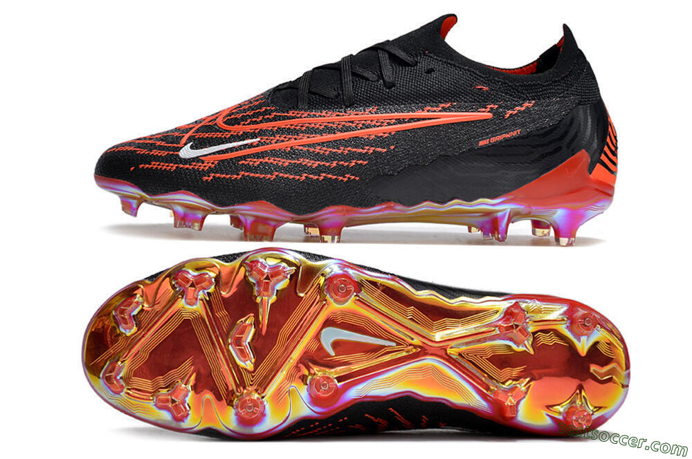 Nike Phantom GX Elite FG Low-Tops Soccer Cleats - Black/Red/White 1