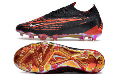 Nike Phantom GX Elite FG Low-Tops Soccer Cleats - Black/Red/White