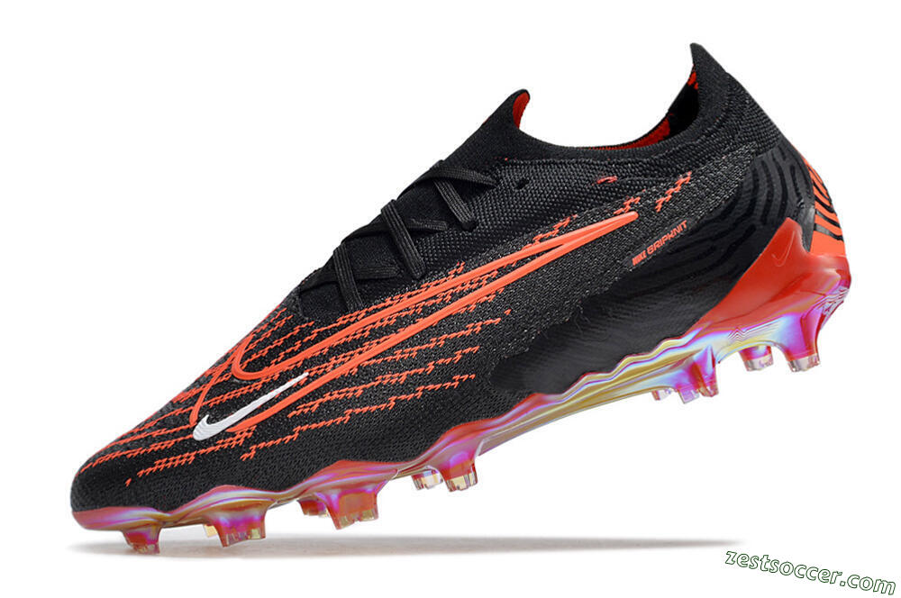 Nike Phantom GX Elite FG Low-Tops Soccer Cleats - Black/Red/White 5