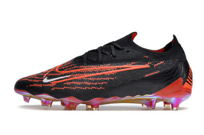 Nike Phantom GX Elite FG Low-Tops Soccer Cleats - Black/Red/White